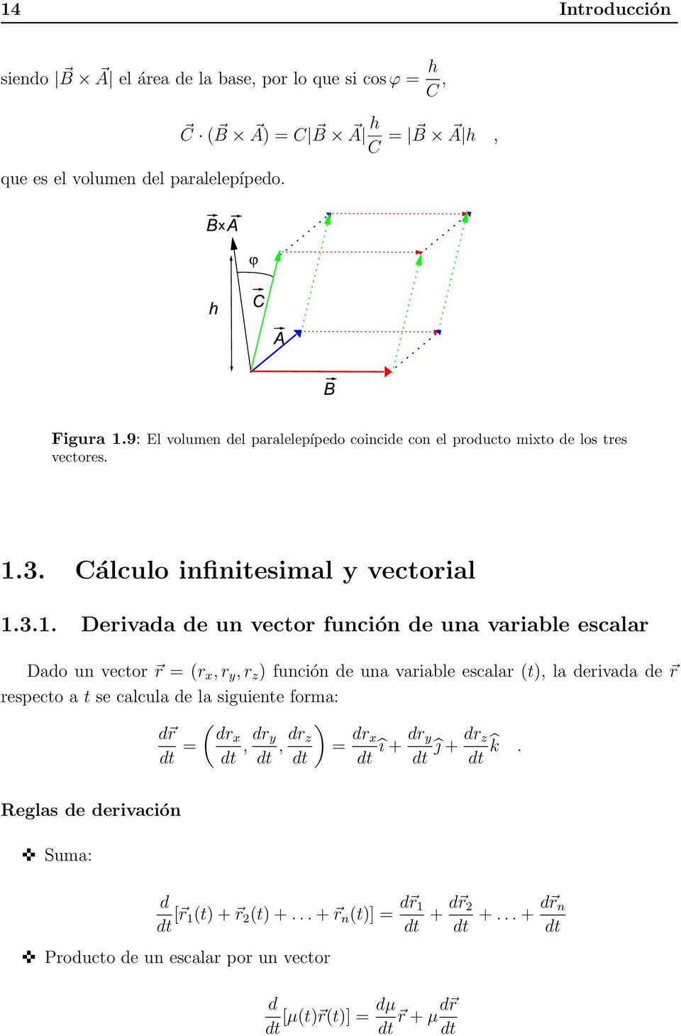 3. Cálculo infinitesimal y vectorial 1.