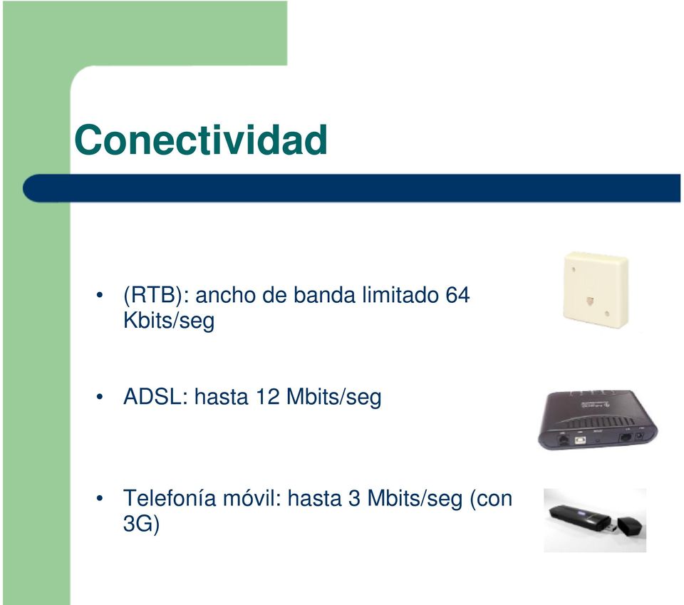 ADSL: hasta 12 Mbits/seg