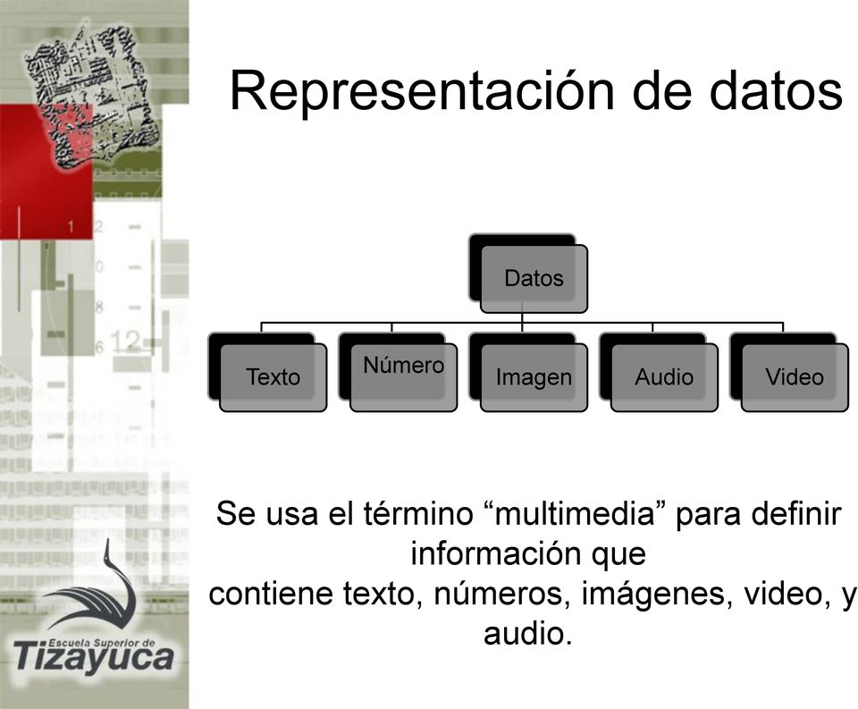 multimedia para definir información que