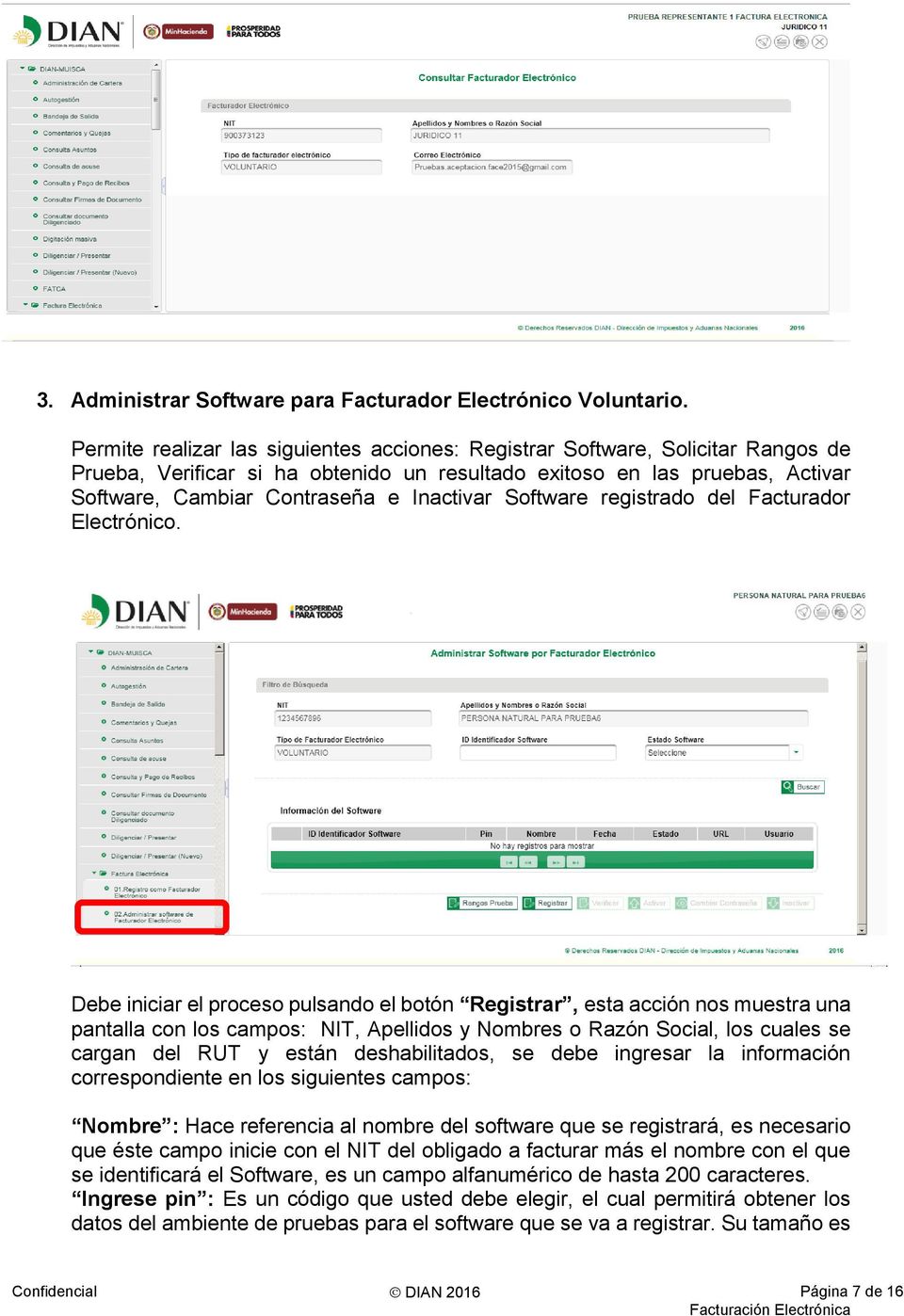 Inactivar Software registrado del Facturador Electrónico.