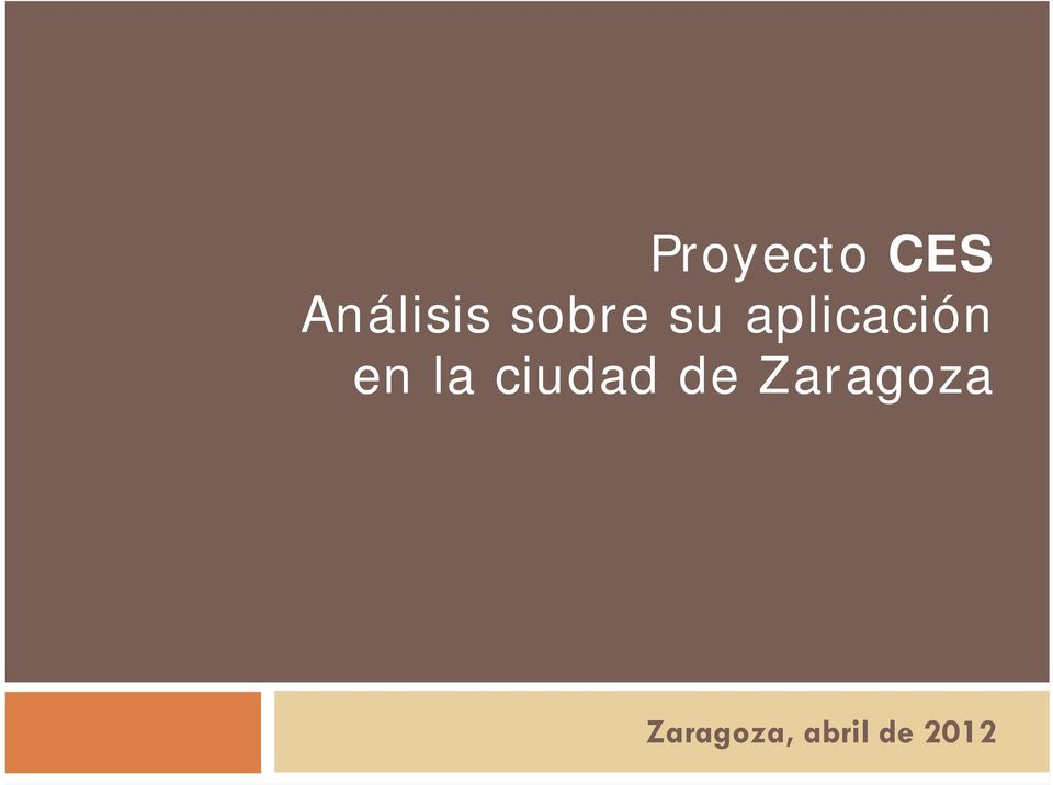 la ciudad de Zaragoza
