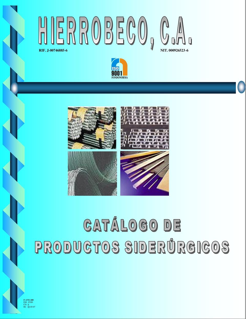 Saturar De otra manera Precioso HIERROBECO, C.A. CATALOGO DE PRODUCTOS RIF. J NIT F-AVE-100 EM: 07/00 CD: 0  RI: - PDF Free Download