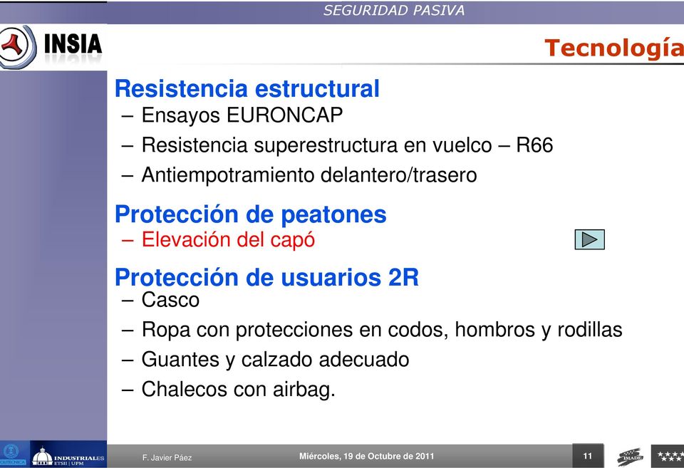 del capó Casco Protección de usuarios 2R Ropa con protecciones en codos, hombros y