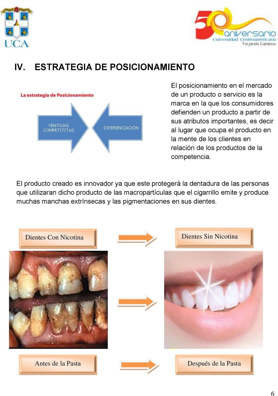 El producto creado es innovador ya que este protegerá la dentadura de las personas que utilizaran dicho producto de las macropartículas que el cigarrillo
