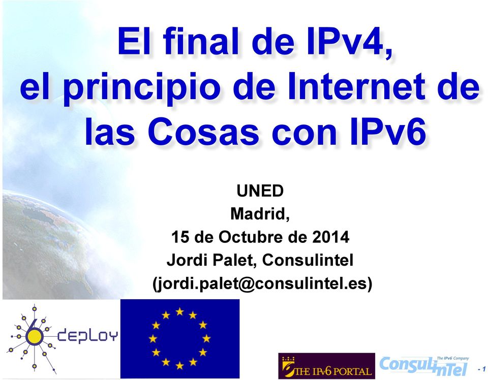 Madrid, 15 de Octubre de 2014 Jordi
