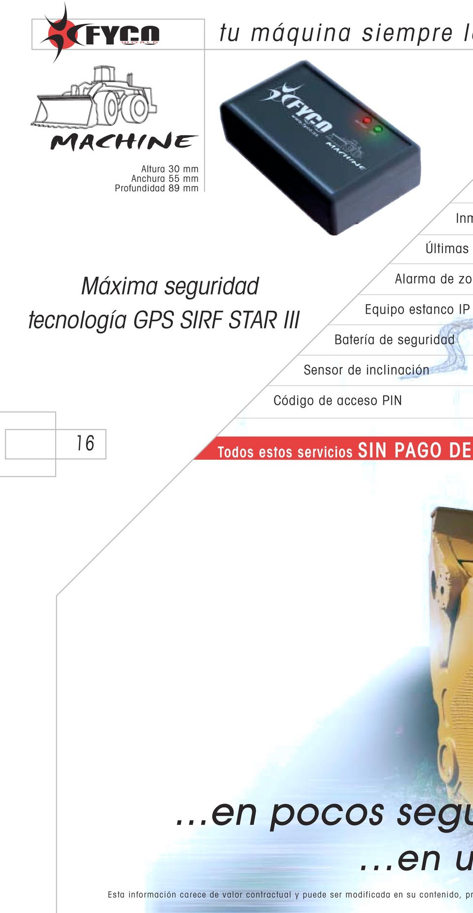 tecnología GPS SIRF STAR III Alarma de zo Equipo estanco IP Batería de seguridad Sensor de