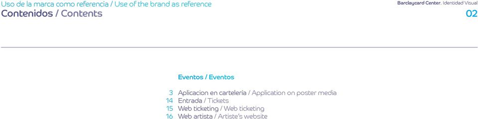 Application on poster media Entrada / Tickets