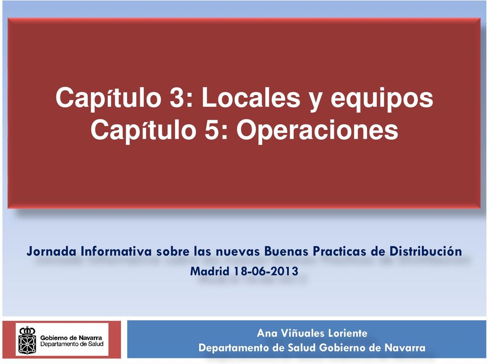 Buenas Practicas de Distribución Madrid 18-06-2013