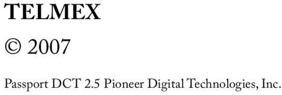 Pioneer Digital