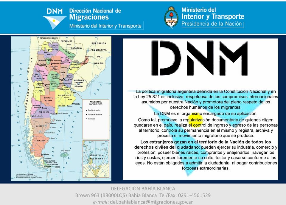 La DNM es el organismo encargado de su aplicación.