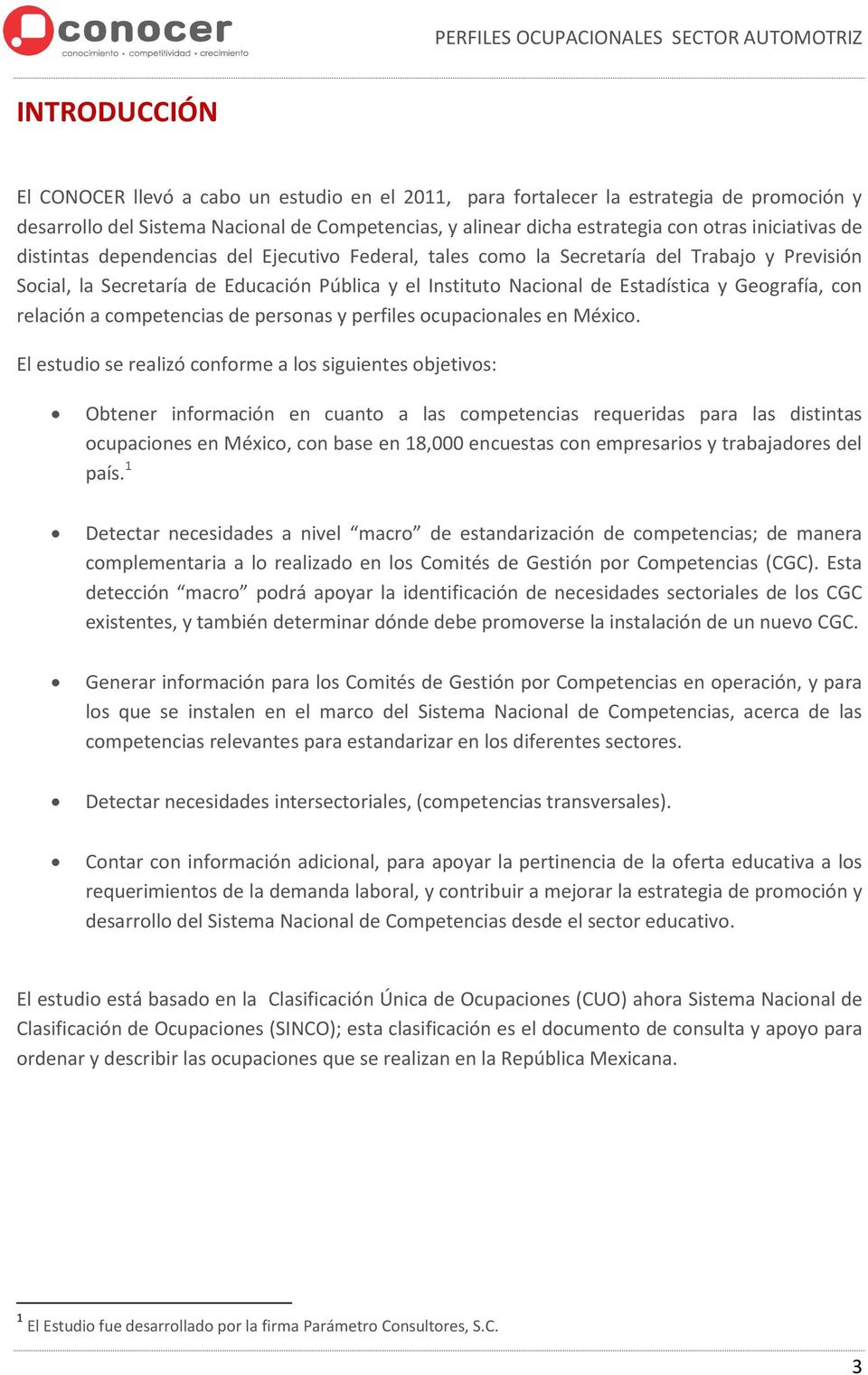 Geografía, con relación a competencias de personas y perfiles ocupacionales en México.