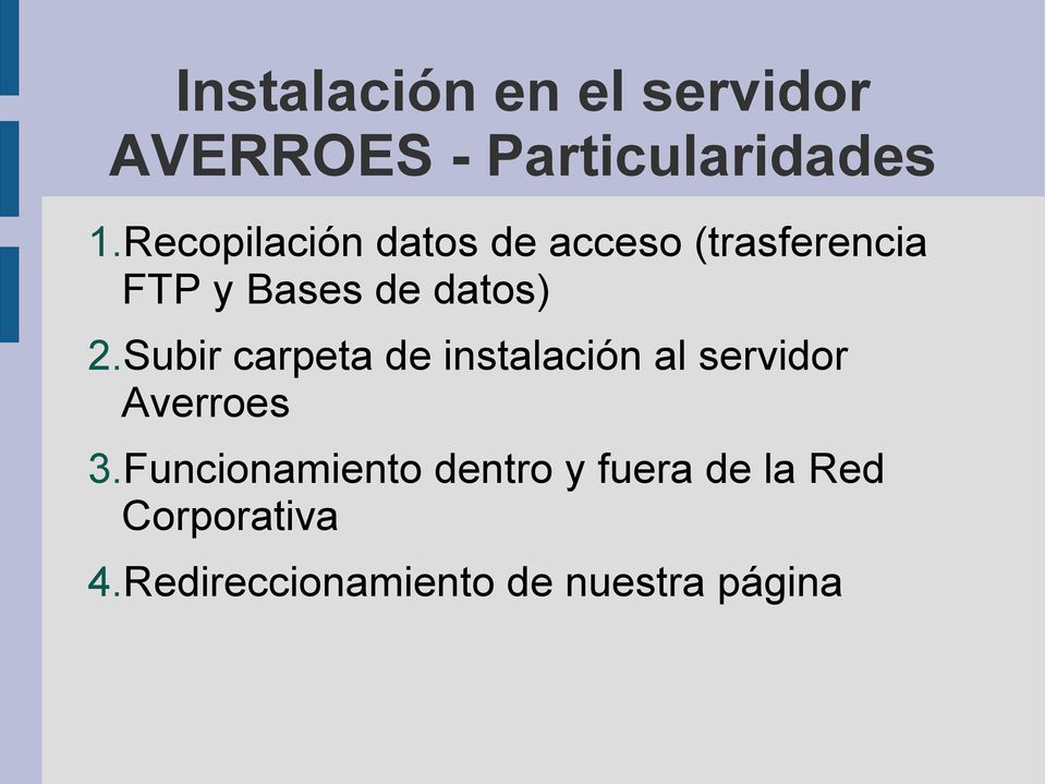 Subir carpeta de instalación al servidor Averroes 3.