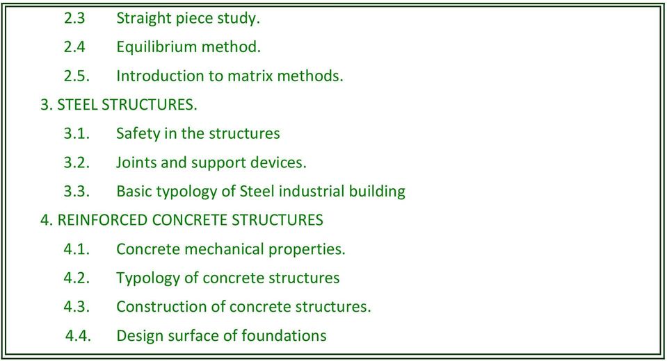 REINFORCED CONCRETE STRUCTURES 4.1. Concrete mechanical properties. 4.2.