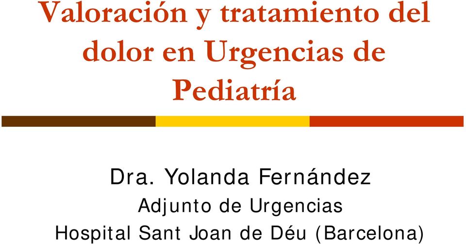 Dra. Yolanda Fernández Adjunto de