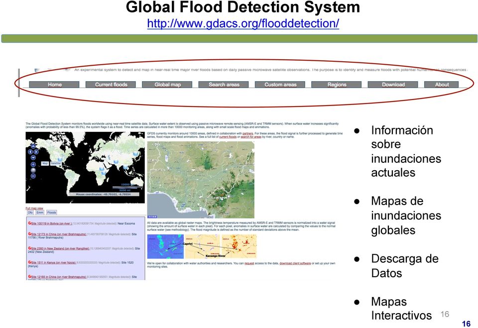 org/flooddetection/ Información sobre