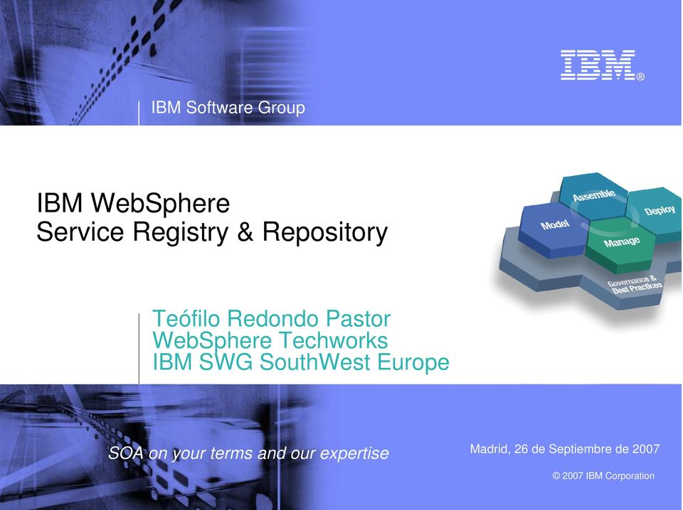 WebSphere Techworks IBM SWG