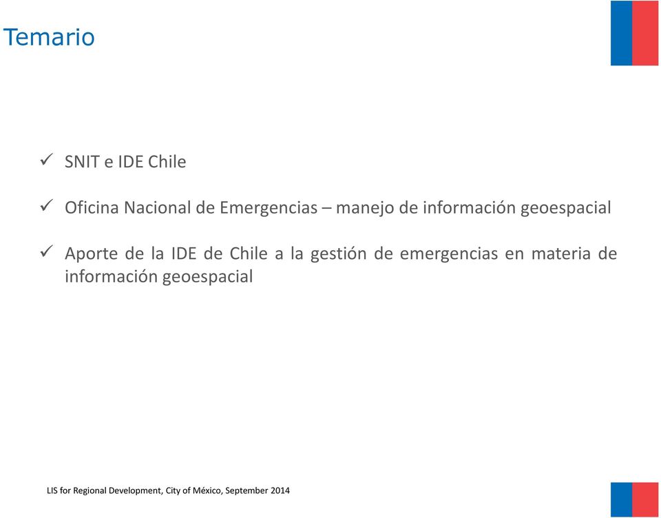 geoespacial Aporte de la IDE de Chile a la