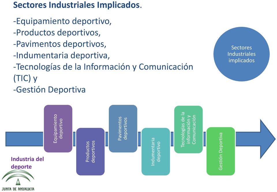 -Tecnologías de la Información y Comunicación (TIC) y -Gestión Deportiva Sectores Industriales