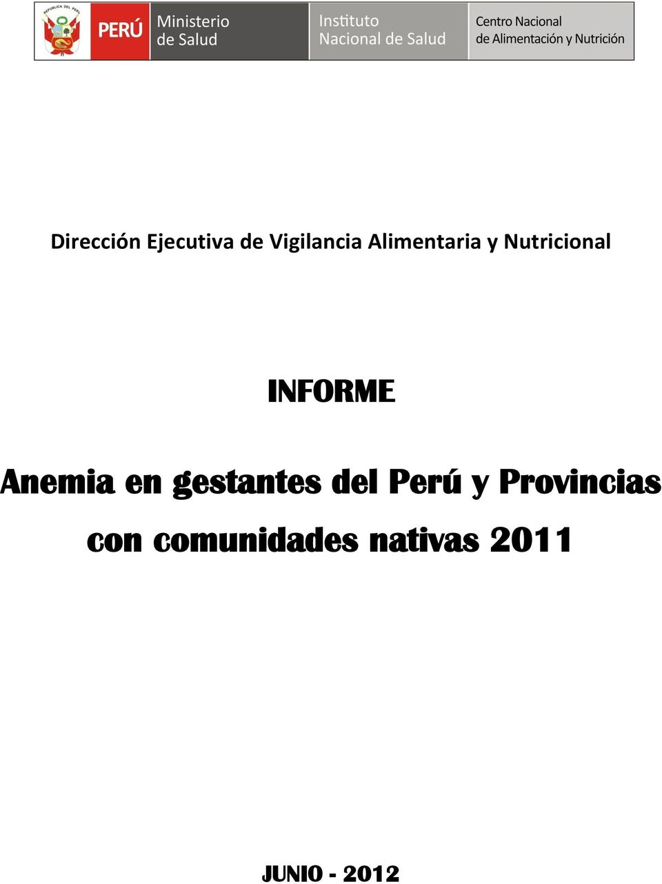 Anemia en gestantes del Perú y