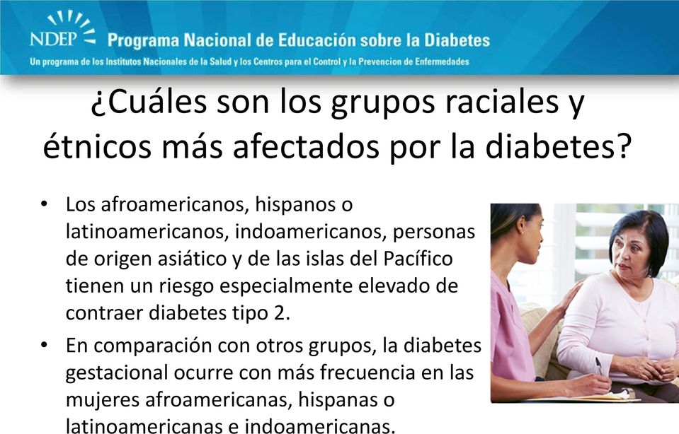 islas del Pacífico tienen un riesgo especialmente elevado de contraer diabetes tipo 2.