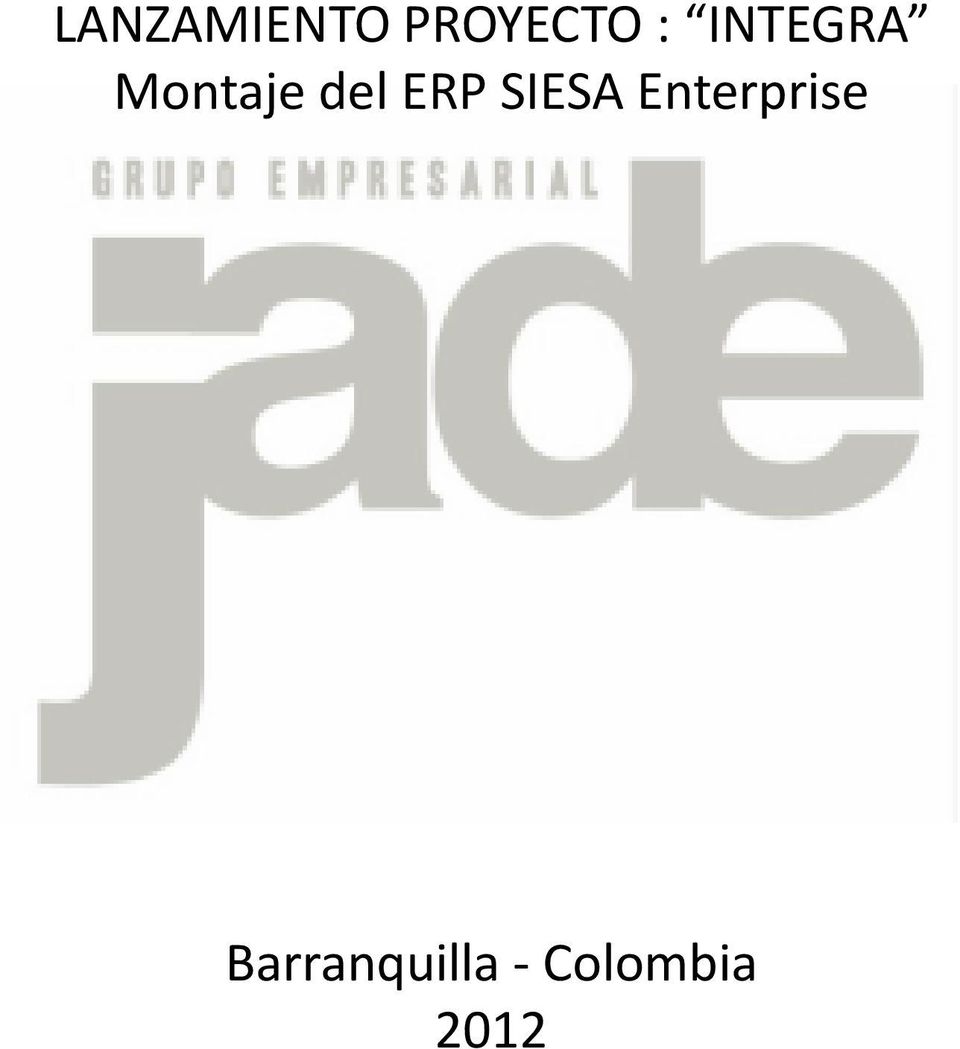ERP SIESA Enterprise