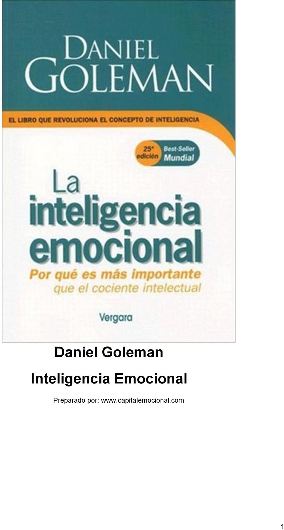 Daniel Goleman Inteligencia Emocional - PDF Descargar libre