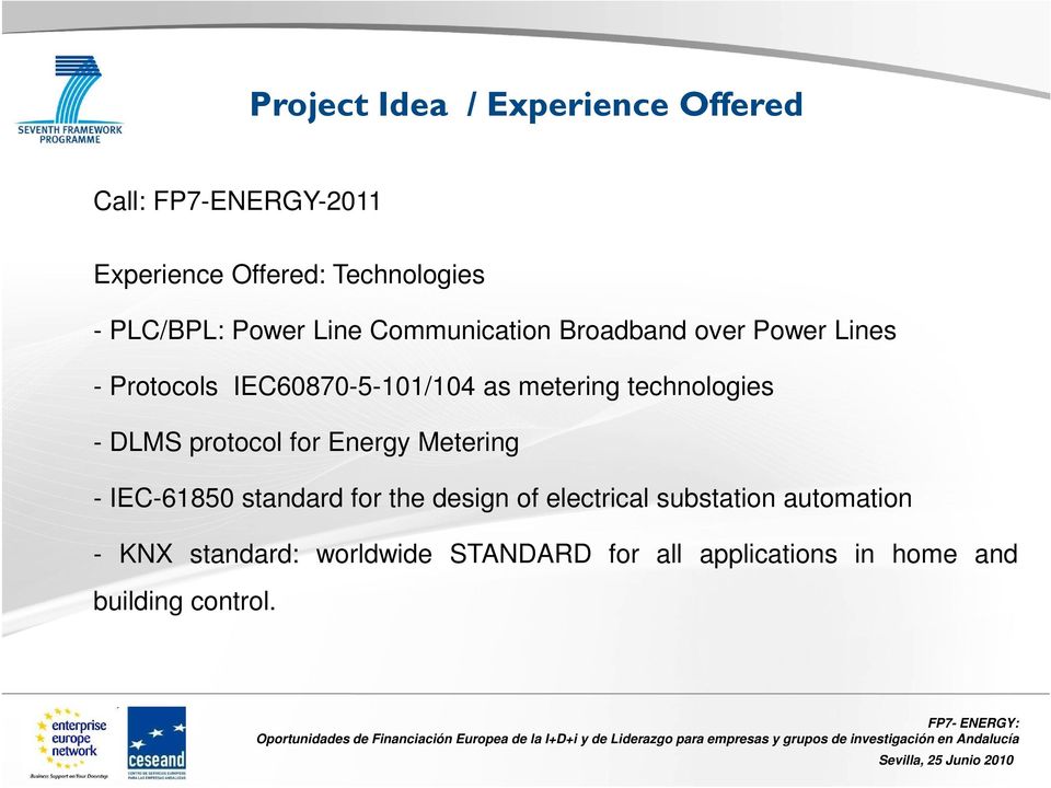technologies - DLMS protocol for Energy Metering - IEC-61850 standard for the design of electrical