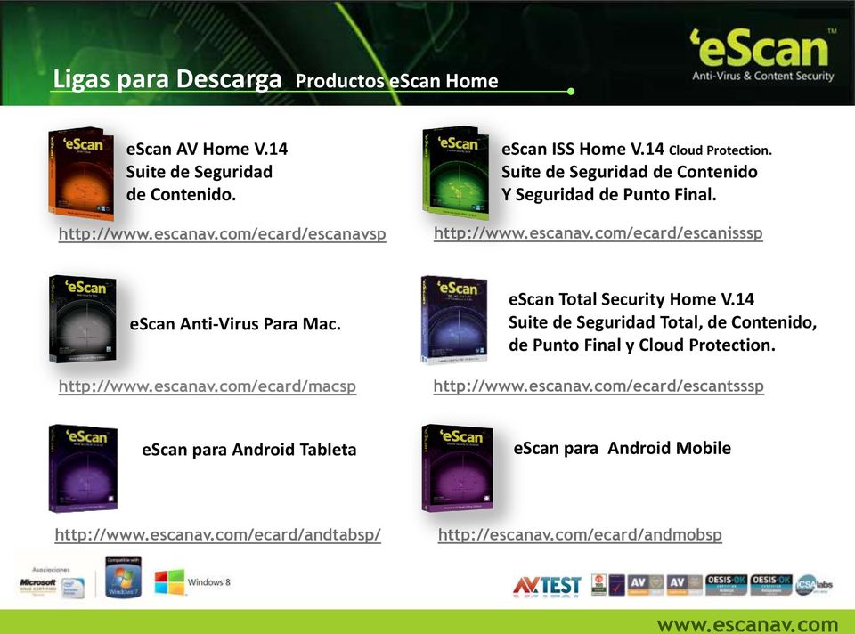 http:///ecard/escanisssp escan Anti-Virus Para Mac. http:///ecard/macsp escan Total Security Home V.