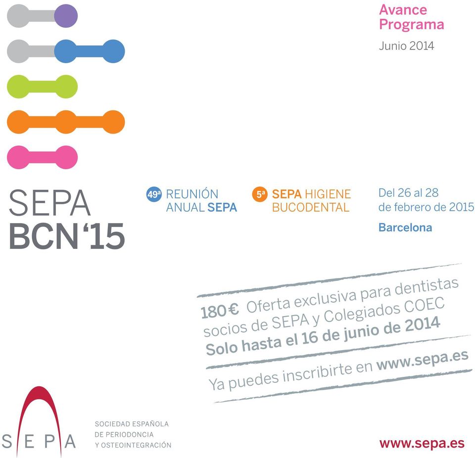 Oferta exclusiva para dentistas socios de SEPA y Colegiados COEC Solo