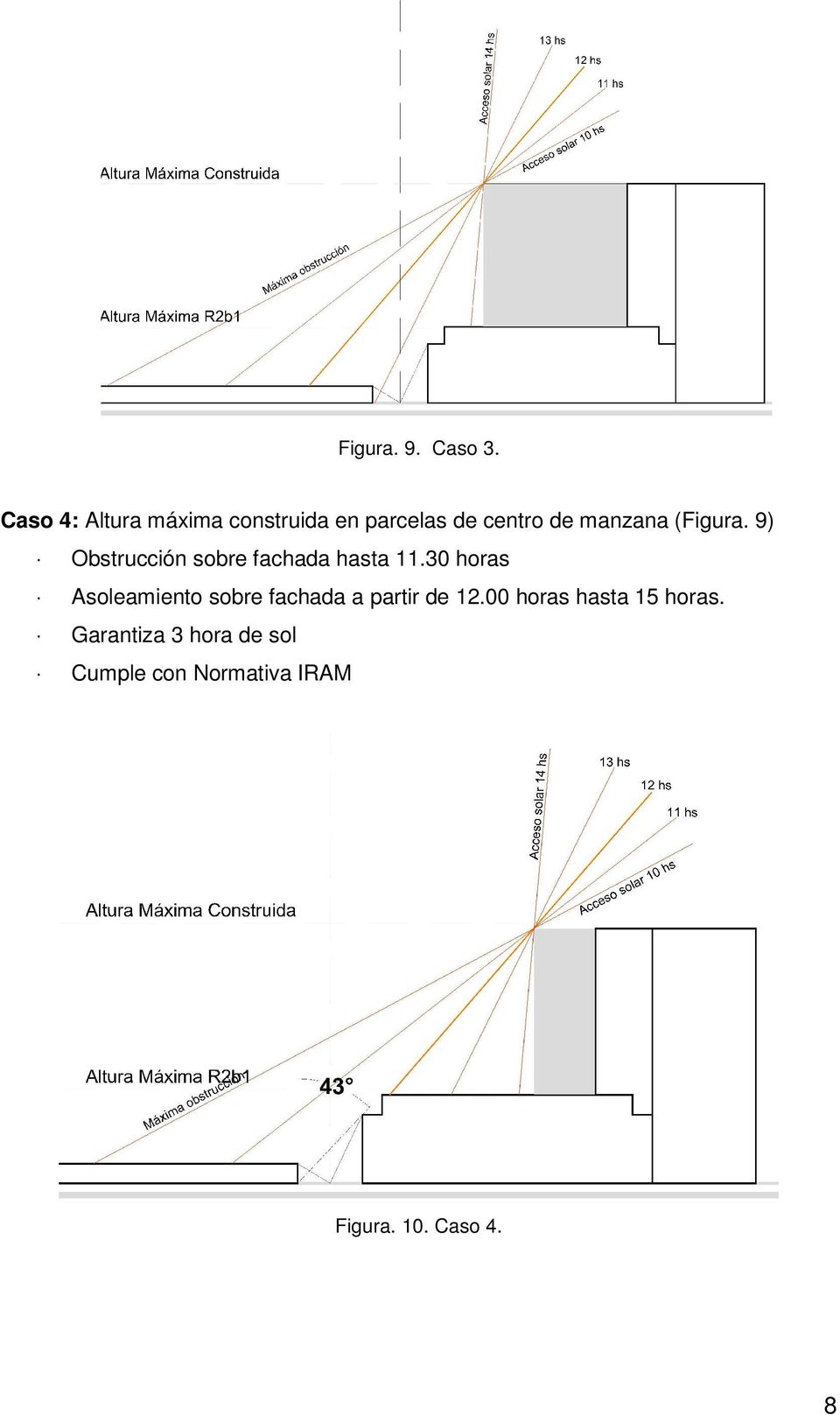 (Figura. 9) Obstrucción sobre fachada hasta 11.