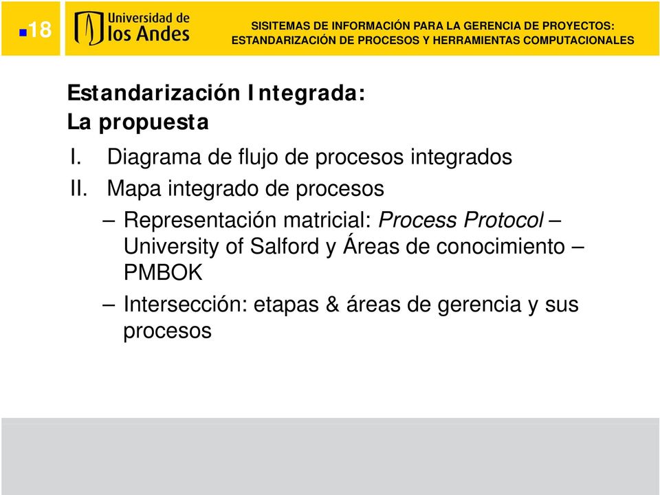 Diagrama de flujo de procesos integrados II.