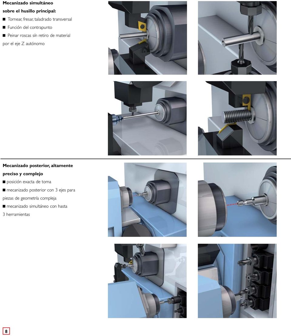 Mecanizado posterior, altamente preciso y complejo posición exacta de toma mecanizado