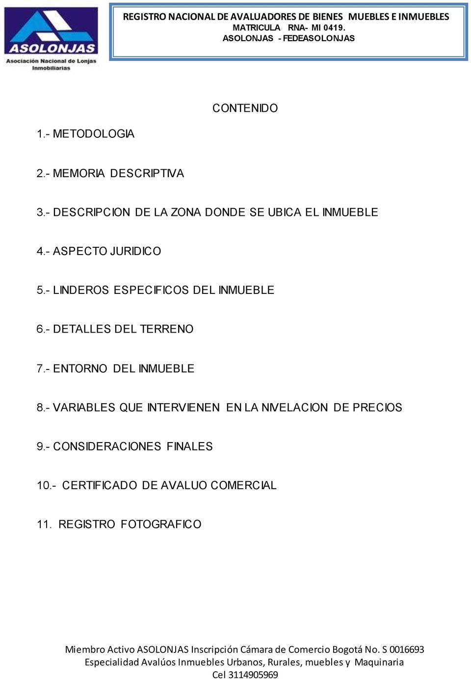 AVALUO COMERCIAL No. 001 ESCUELA MARTHA LUCIA CABRERA VEREDA LA CASCADA  INMUEBLE RURAL VEREDA LA CASCADA PUERTO CONCORDIA META - PDF Descargar libre