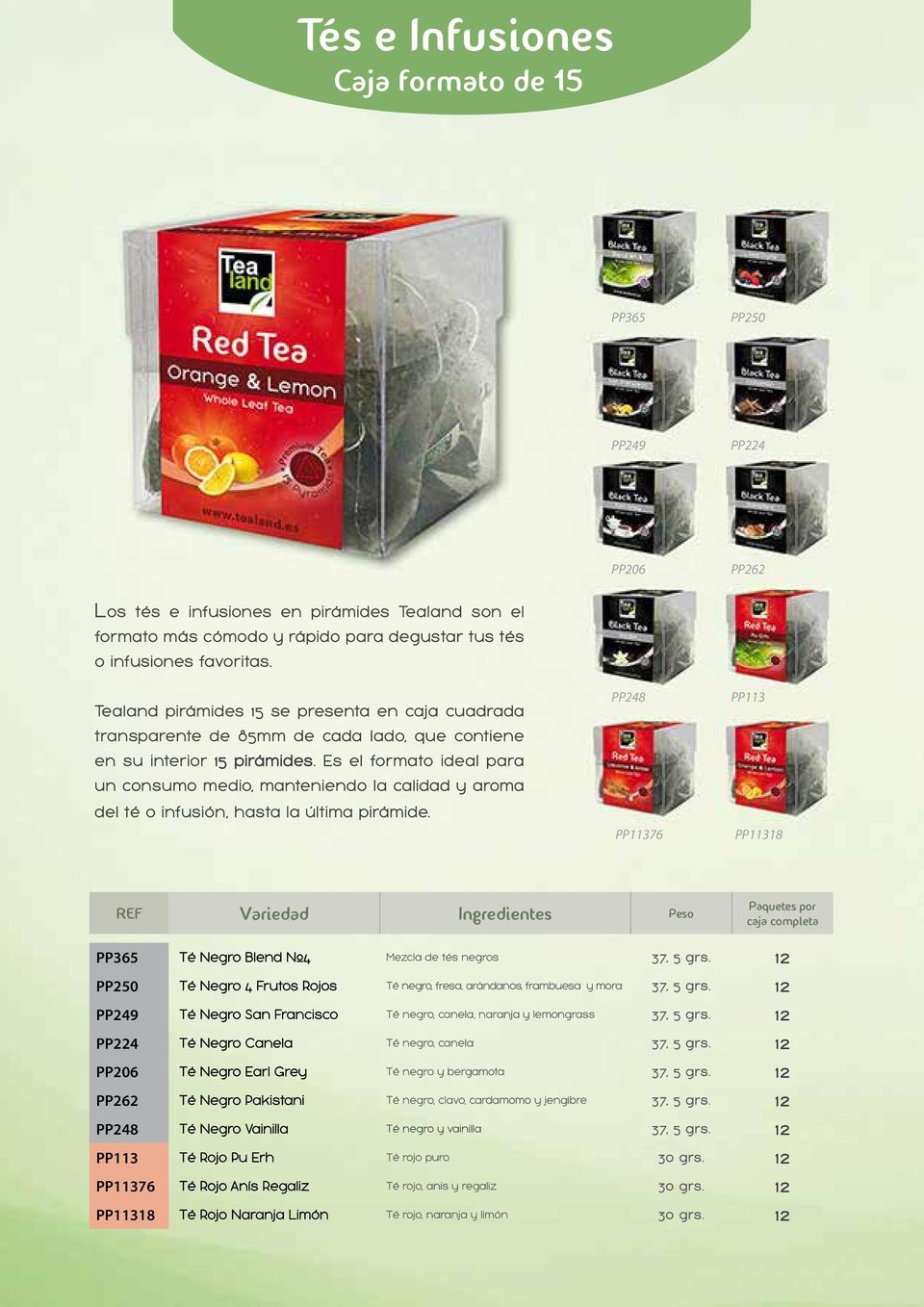 Es el formato ideal para un consumo medio, manteniendo la calidad y aroma del té o infusión, hasta la última pirámide.