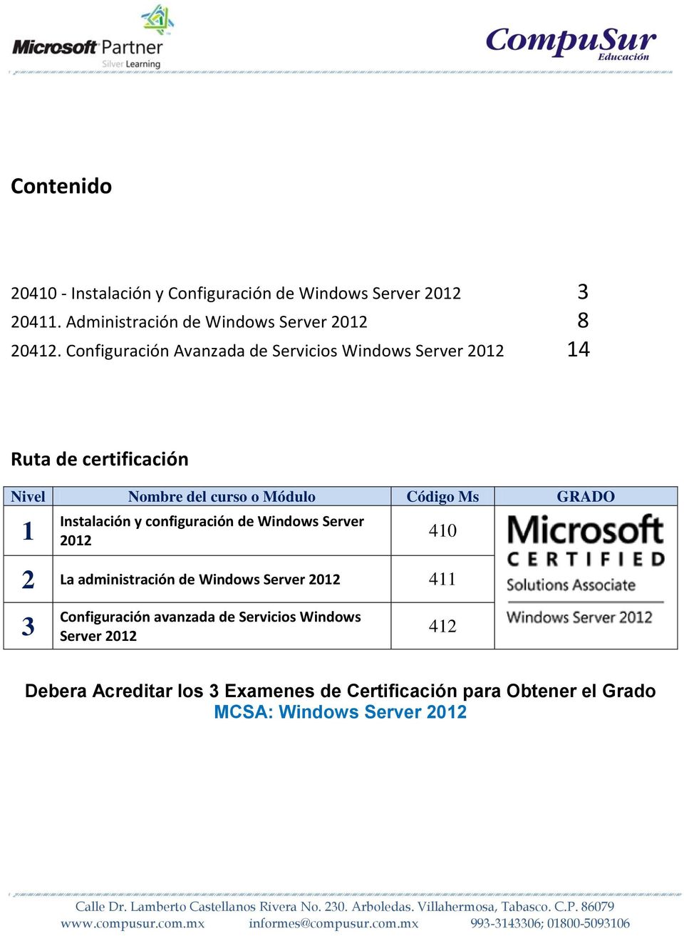 1 Instalación y configuración de Windows Server 2012 410 2 La administración de Windows Server 2012 411 3 Configuración avanzada