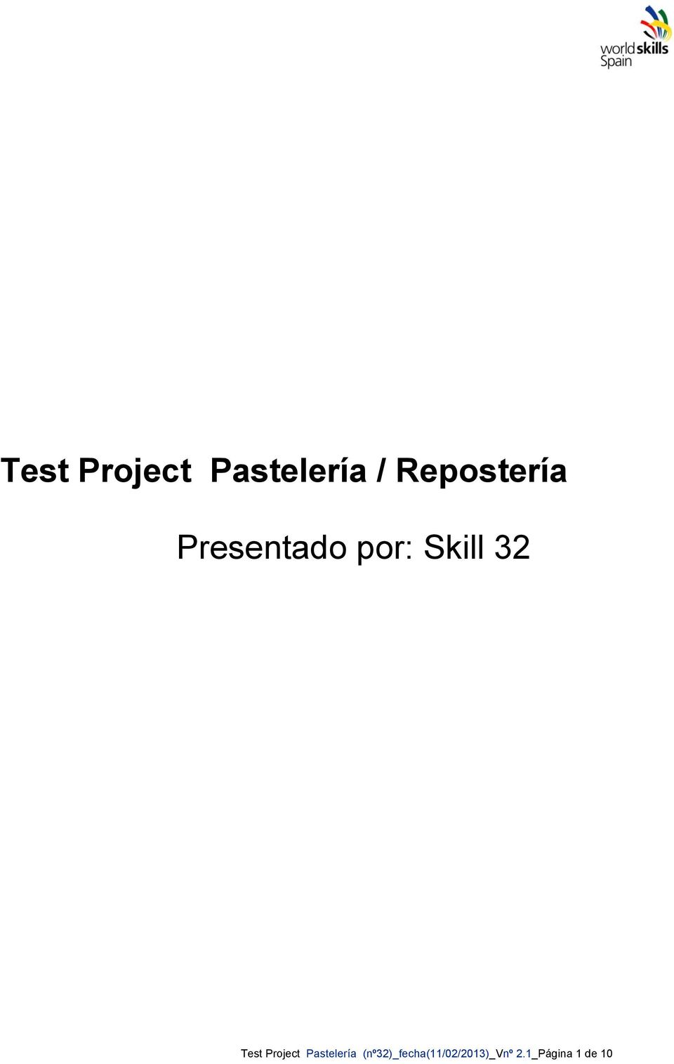 32 Test Project Pastelería