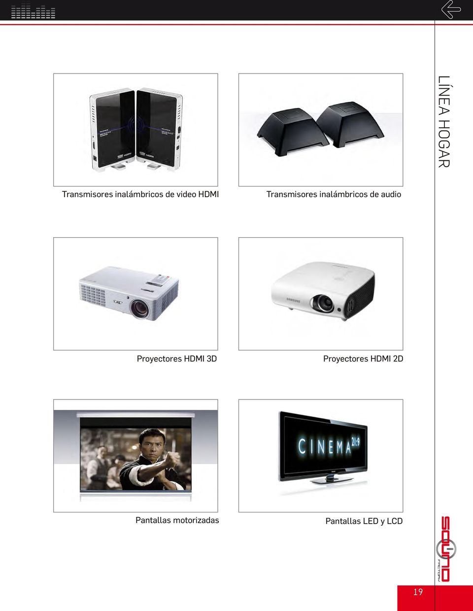 audio Proyectores HDMI 3D Proyectores HDMI