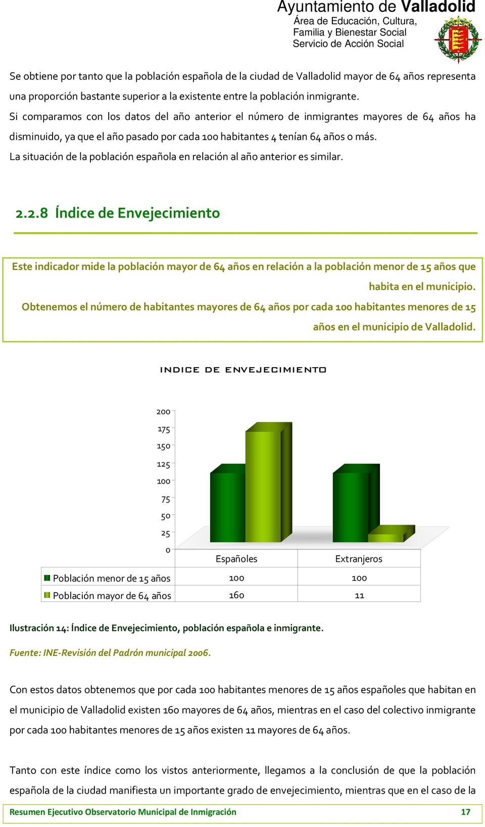 La situación de la población española en relación al año anterior es similar. 2.