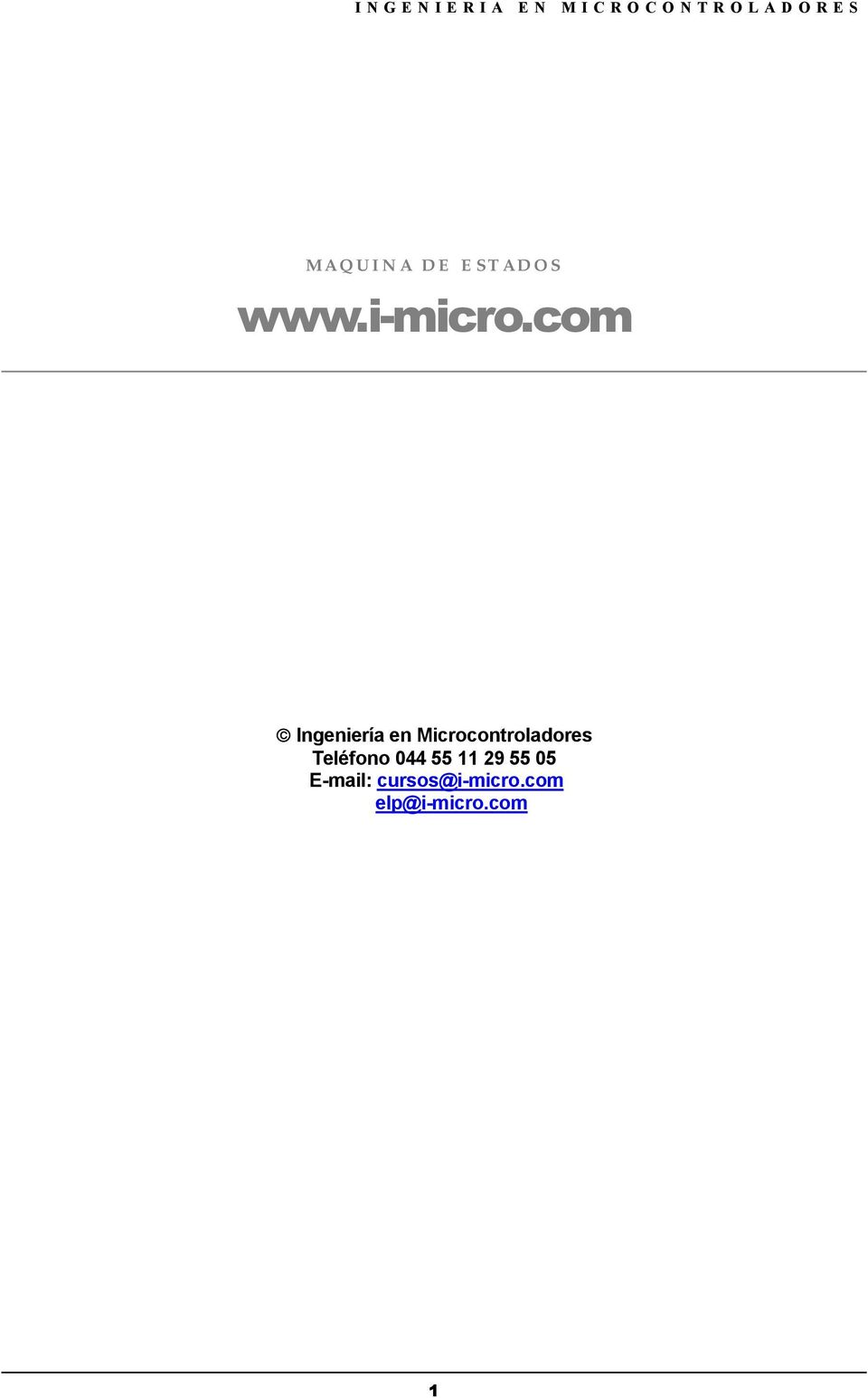 Microcontroladores Teléfono 044 55