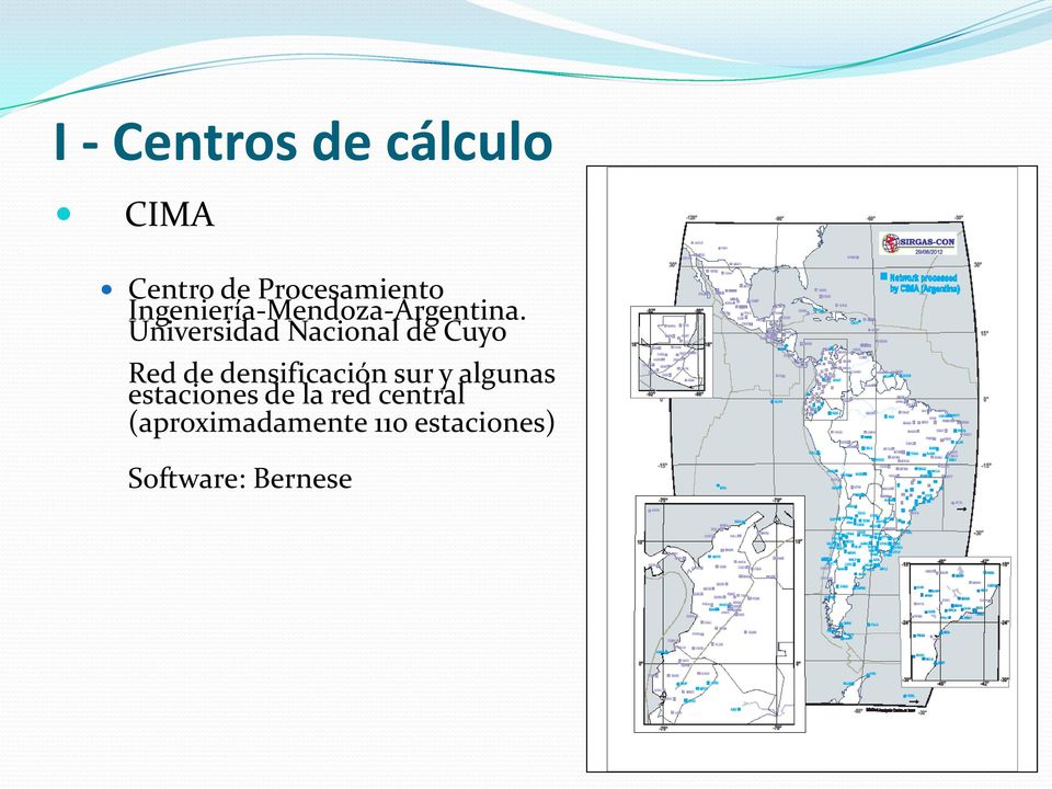 Universidad Nacional de Cuyo Red de densificación sur y