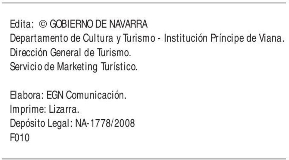 Dirección General de Turismo.