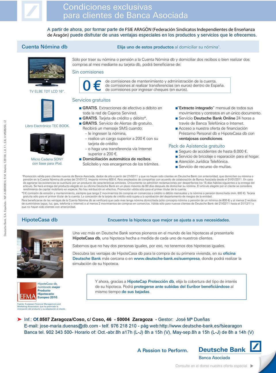 Española NIF A08000614, R.M. Madrid, T.28100, L.0, F.1, S.8, H.M506294, I.2 TV ELBE TDT LCD 16. Libro Electrónico TEC BOOK. Micro Cadena SONY con base para ipod.