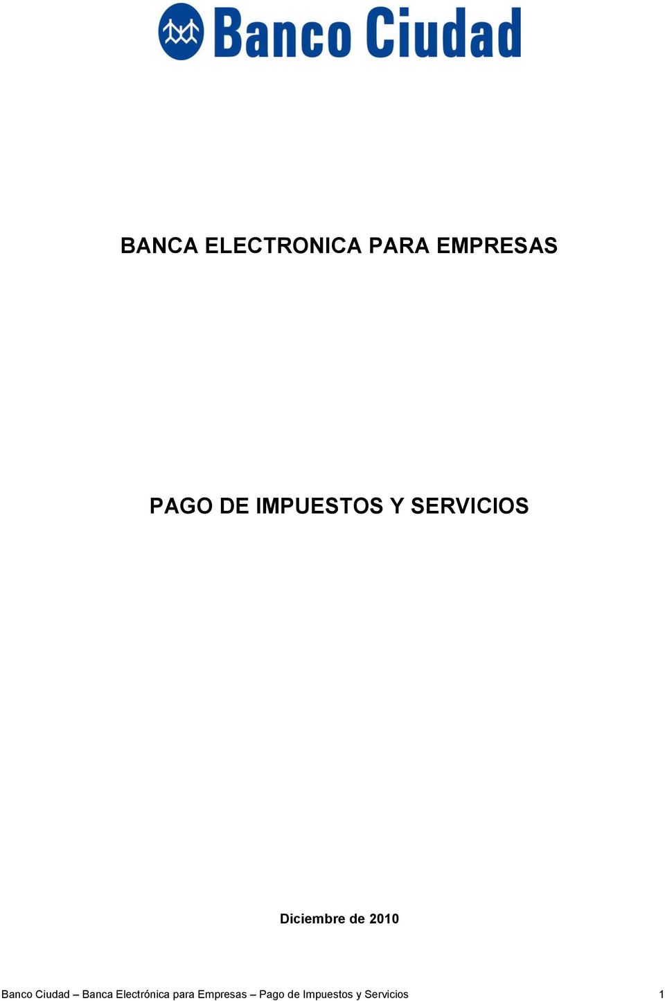 2010 Banco Ciudad Banca Electrónica