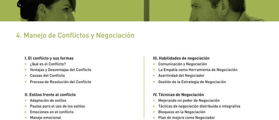Habilidades de negociación Comunicación y Negociación La Empatía como Herramienta de Negociación Asertividad del Negociador Gestión de la Estrategia de