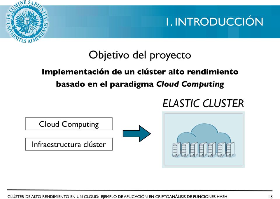 CLUSTER Cloud Computing Infraestructura clúster CLÚSTER DE ALTO