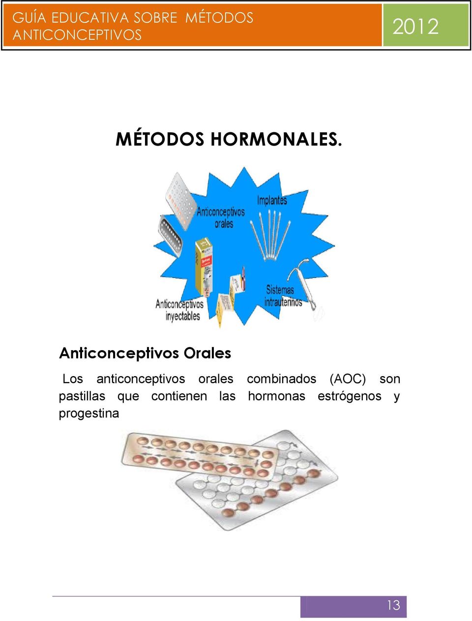 anticonceptivos orales combinados