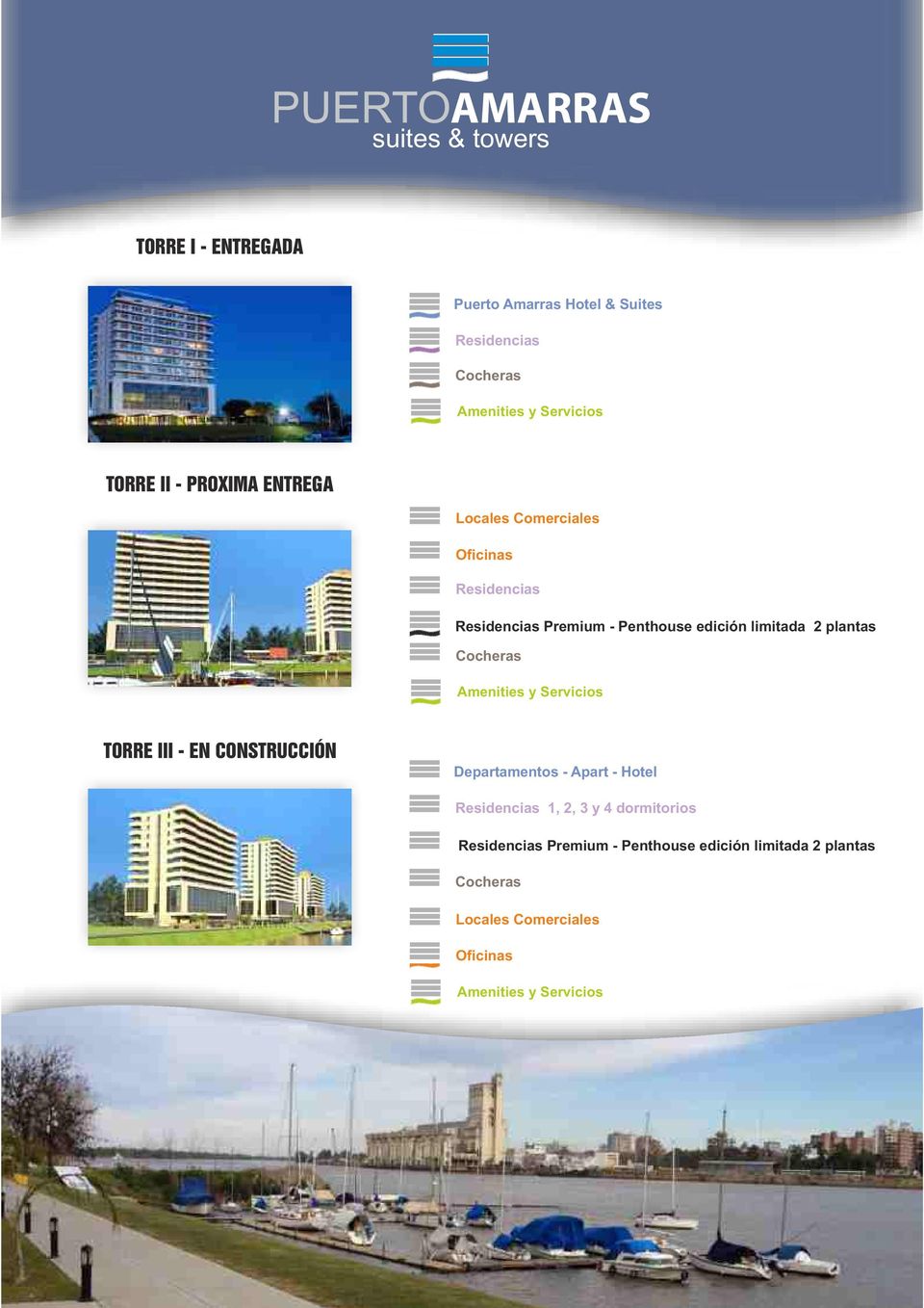 Cocheras Amenities y Servicios TORRE III - EN CONSTRUCCIÓN Departamentos - Apart - Hotel Residencias 1, 2, 3 y 4