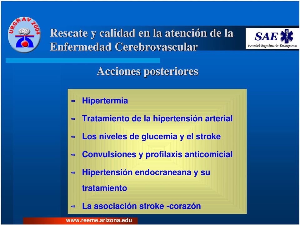 stroke Convulsiones y profilaxis anticomicial