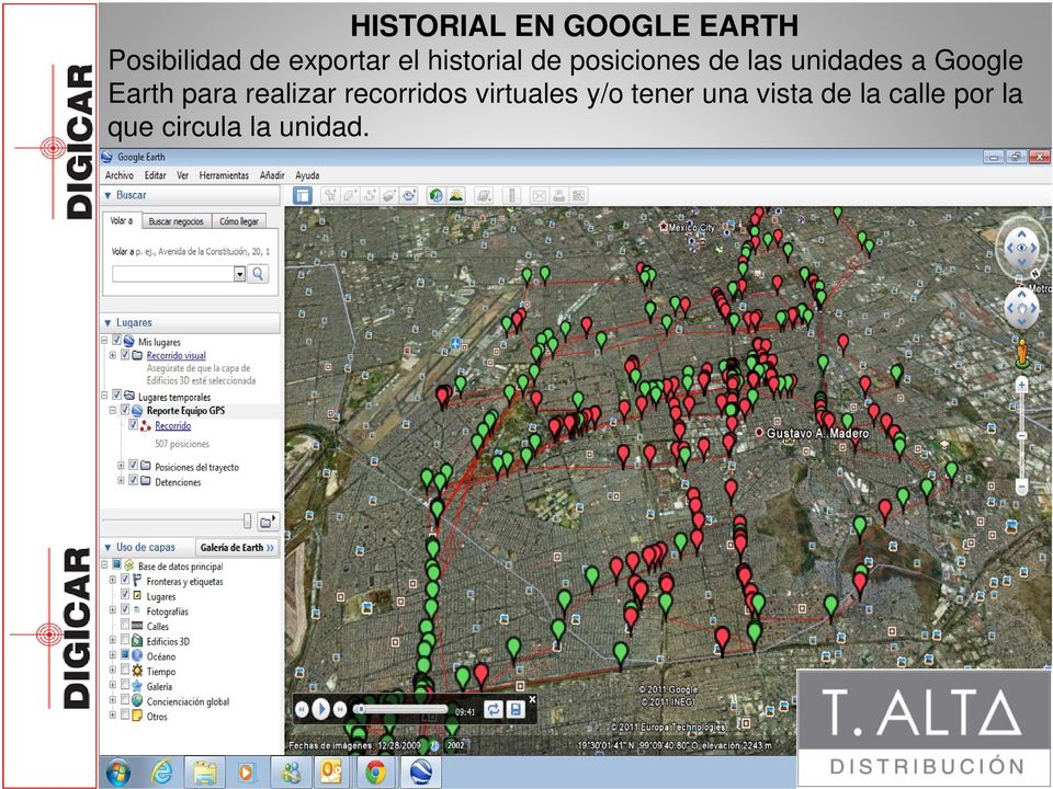 Google Earth para realizar recorridos virtuales