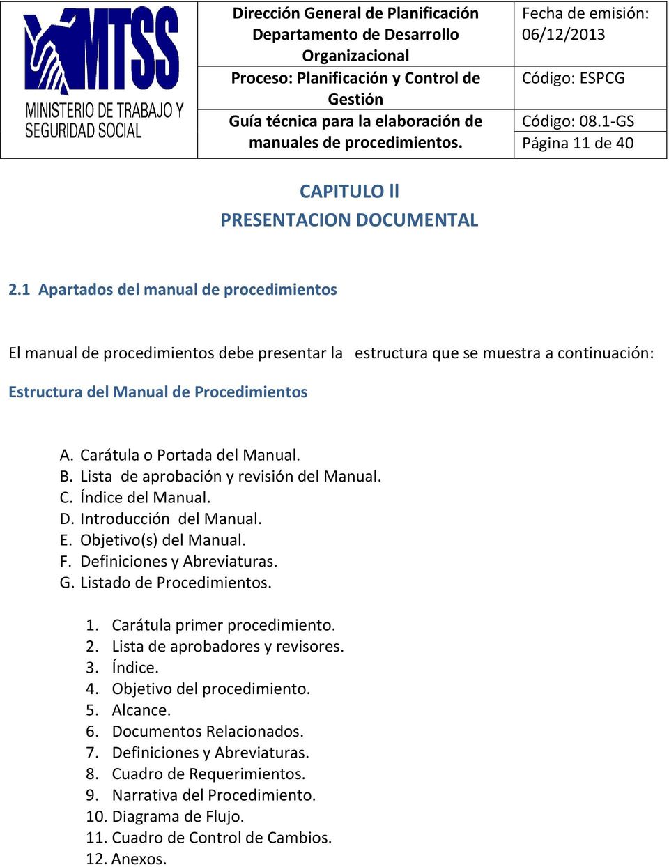 GUÍA TÉCNICA PARA LA ELABORACIÓN DE MANUALES DE PROCEDIMIENTOS - PDF Free  Download